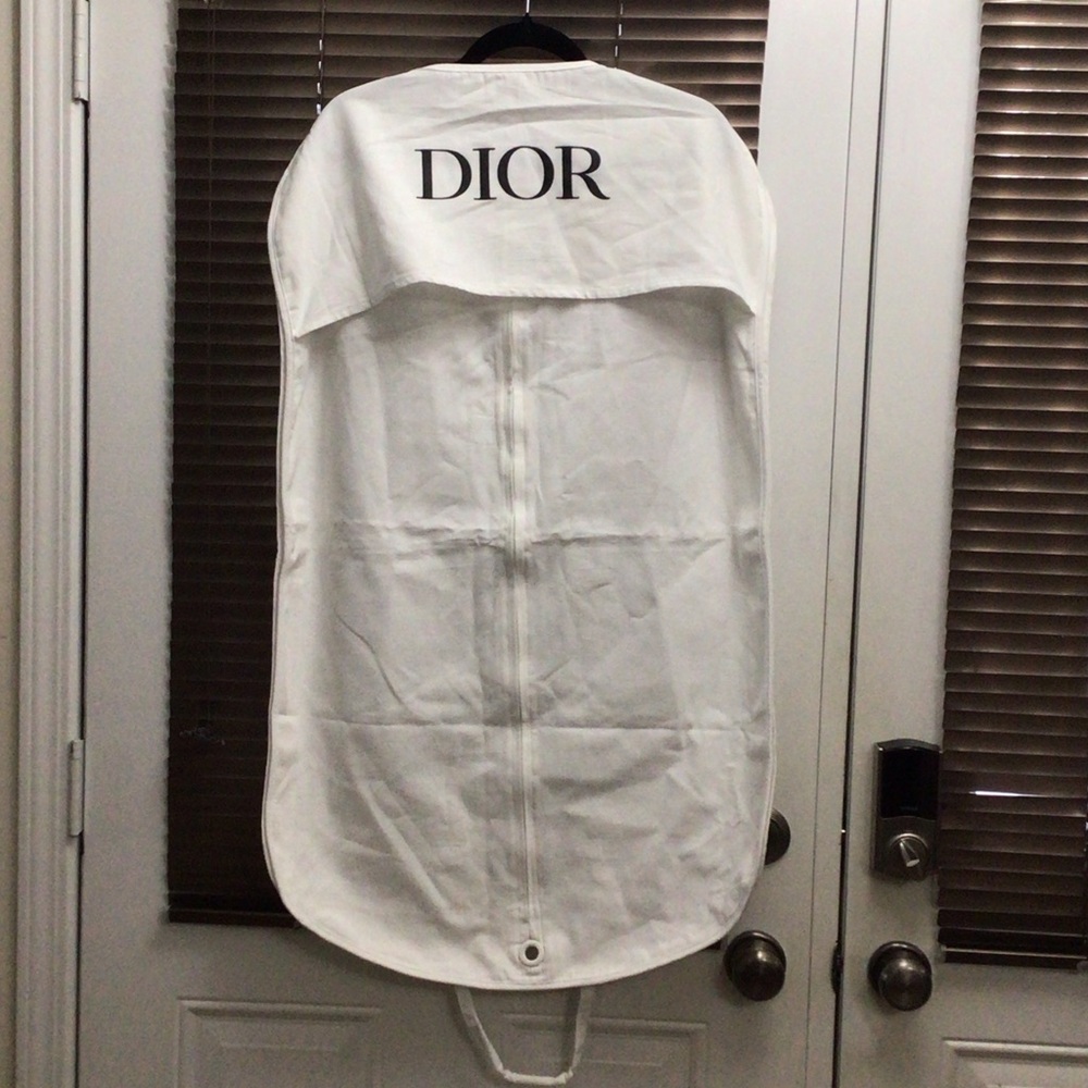 Dior White Garment Bag